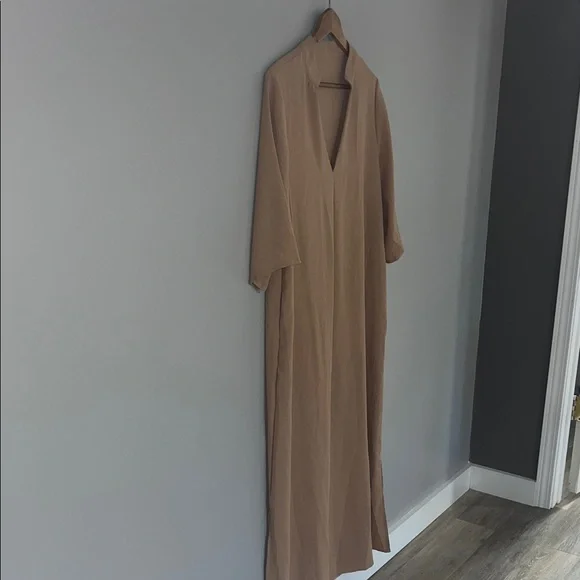 Amazon Sz XL Women’s Camel Brown Maxi Dress Lightweight #neutral #minimalist - Picture 4 of 11